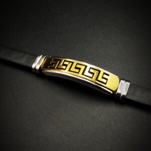 Ανδρικό Βραχιόλι με Δέρμα & Ατσάλι