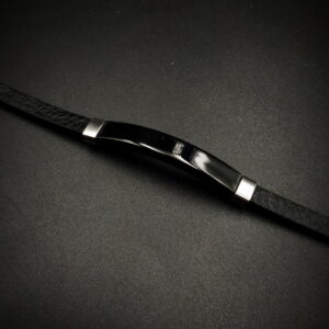 Ανδρικό Βραχιόλι με Δέρμα & Ατσάλι