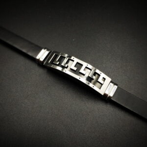 Ανδρικό Βραχιόλι με Δέρμα & Ατσάλι