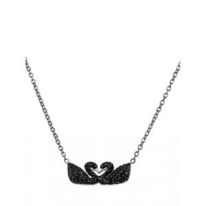 Κολιέ Ατσάλι με Μαύρο Κύκνο
