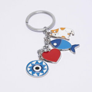 Μεταλλικό Μπρελόκ με Διάφορα Στοιχεία