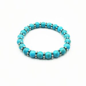 Βραχιόλι Ελαστικό με Τιρκουάζ