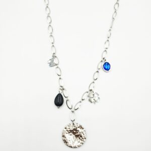 Κολιέ Ατσάλι με Αλυσίδα και Μεταλλικά Στοιχεία