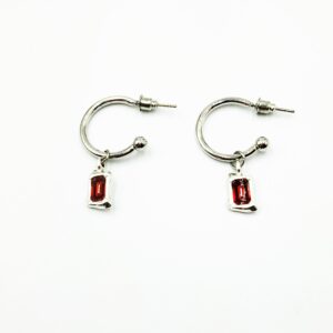 Ατσάλινοι Κρίκοι με Κρεμαστά Μεταλλικά Στοιχεία & Σμάλτο