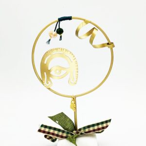 Χειροποίητο Στάντ με Ορειχάλκινο Στεφάνι & Μάρμαρο Θάσου