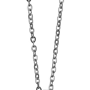 Ατσάλινο Κολιέ Αλυσίδα με Σταυρό