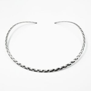 Ατσάλινη Σφυρήλατη Λαιμαριά σε Ασημί & Χρυσό