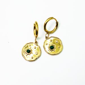 Ατσάλινα Σκουλαρίκια Κρίκοι με Κρεμαστό Στοιχείο