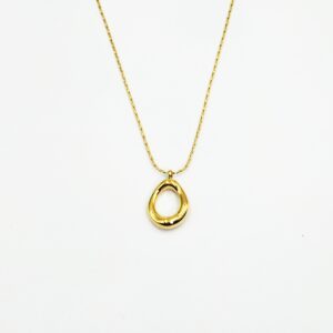 Ατσάλινο Κολιέ με Δάκρυ