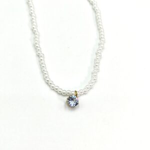 Κολιέ με Πέρλα & Στρας