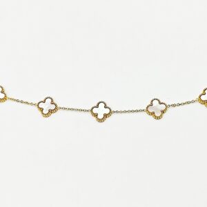 Ατσάλινο Επίχρυσο Βραχιόλι με Σταυρούς