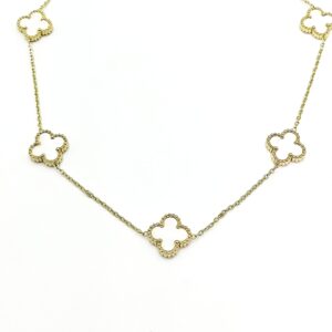 Ατσάλινο Επίχρυσο Κολιέ με Σταυρούς