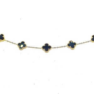 Ατσάλινο Επίχρυσο Βραχιόλι με Σταυρούς