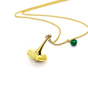 Ατσάλινο Κολιέ Αλυσίδα 55cm με Σβούρα