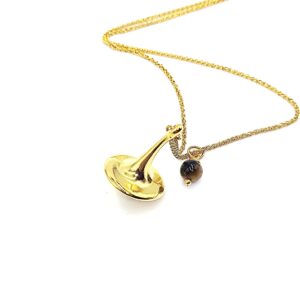 Ατσάλινο Κολιέ Αλυσίδα 55cm με Σβούρα