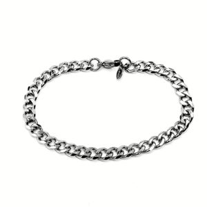 Ατσάλινο Βραχιόλι Αλυσίδα 5mm