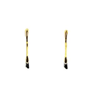 Δίχρωμα Κρεμαστά Σκουλαρίκια από Ατσάλι