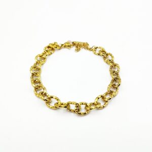 Βραχιόλι Αλυσίδα από Επιχρυσωμένο Ατσάλι