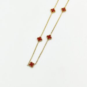 Ατσάλινο Επίχρυσο Κολιέ με Σταυρούς