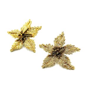 Καρφωτά Σκουλαρίκια Λουλούδια 5.5 x 6cm