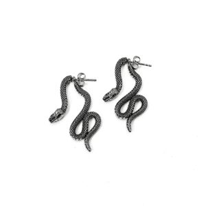 Ατσάλινα Κρεμαστά Σκουλαρίκια Φίδια