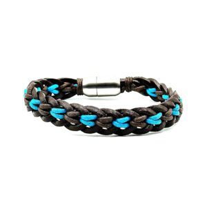 Δερμάτινο Βραχιόλι με Ατσάλινο Κούμπωμα